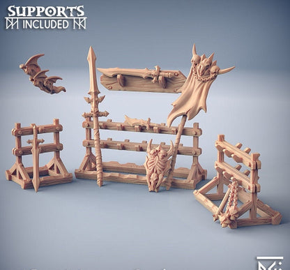 Weapon Rack - Soulless Vampire Set - Unpainted Miniature