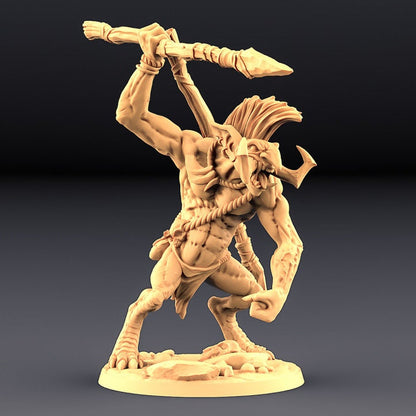 Rock Troll Warriors - Rock Troll Band - Unpainted Miniature