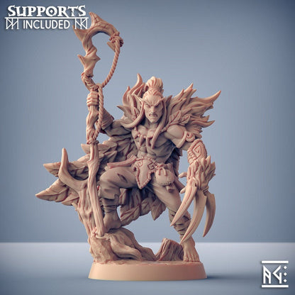 Uldar the Shapeshifter - Deepwood Alfar Set - Unpainted Miniature