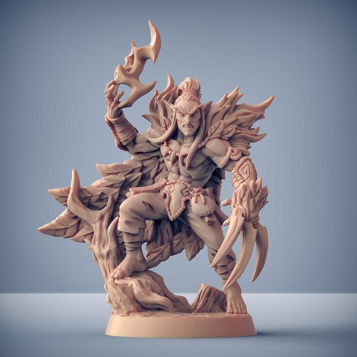 Uldar the Shapeshifter - Deepwood Alfar Set - Unpainted Miniature