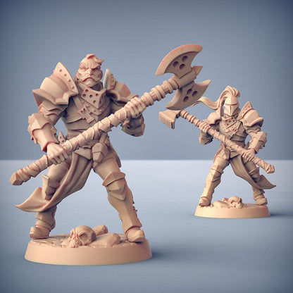 Human Fighters - Pose B - Fighters Guild Set - Unpainted Miniature