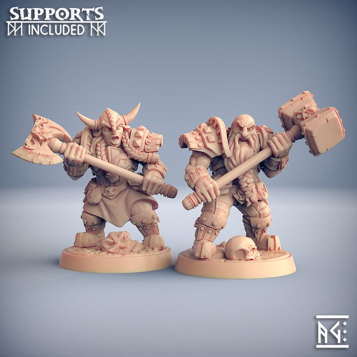 Dwarven Specialists - Dwarven Defenders Set - Unpainted Miniature