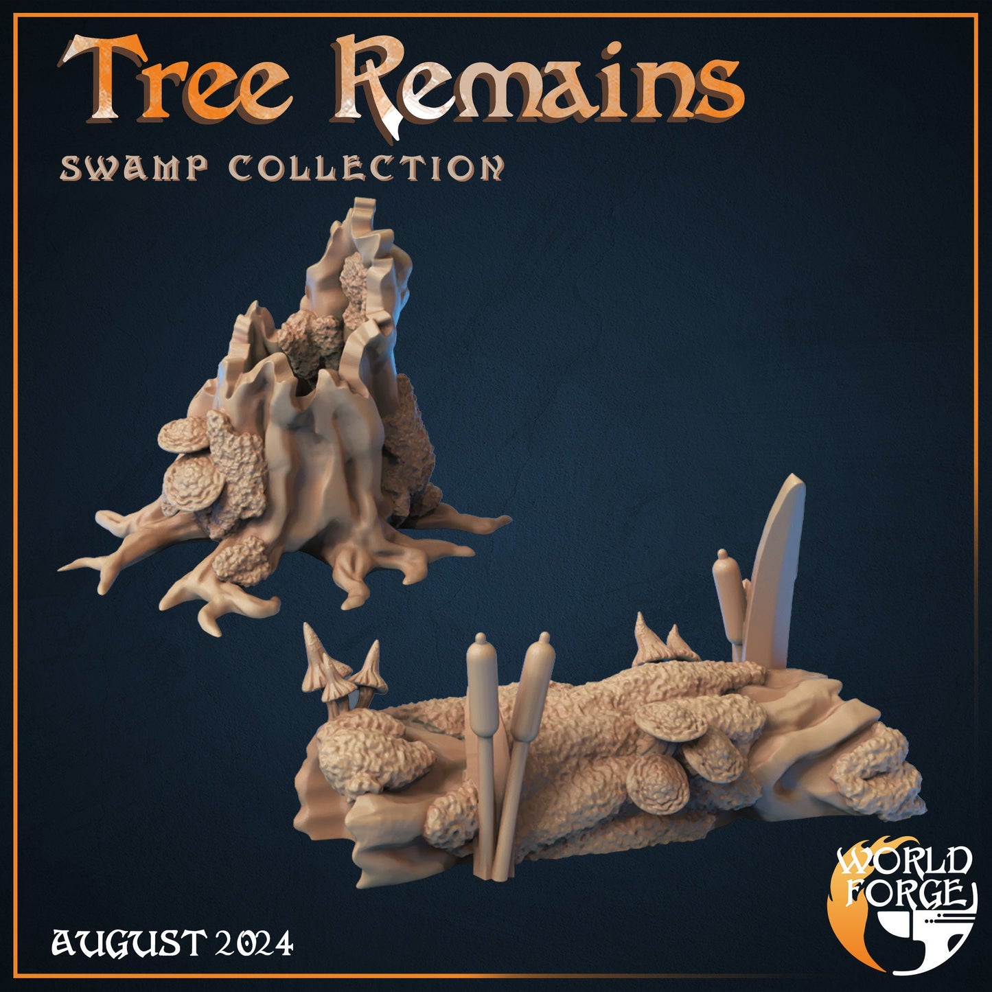 Tree Remains - Swamp Collection - Unpainted Miniature