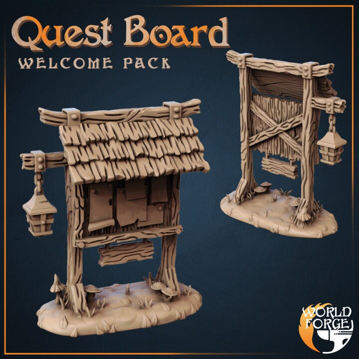 Quest Board - Unpainted Miniature