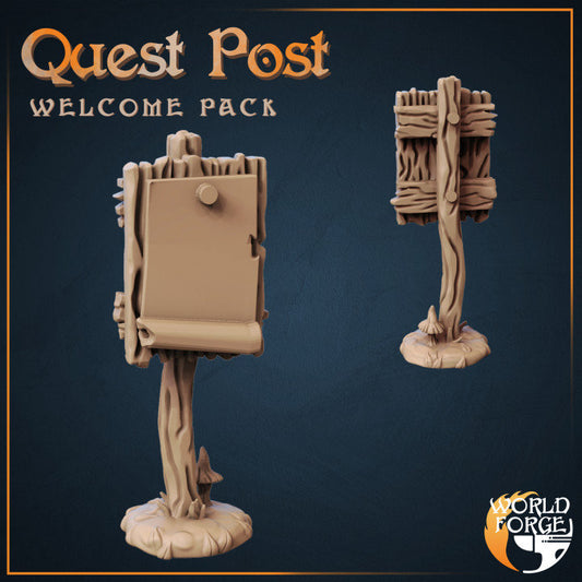 Quest Post - Unpainted Miniature