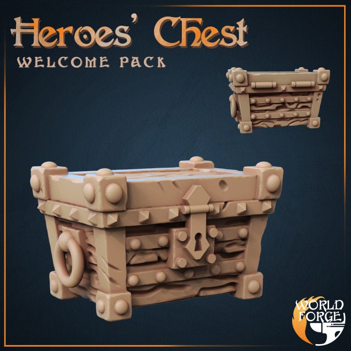 Hero's Chest - Unpainted Miniature