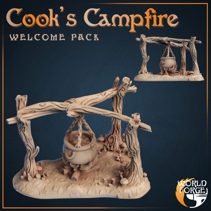 Cook's Campfire - Unpainted Miniature