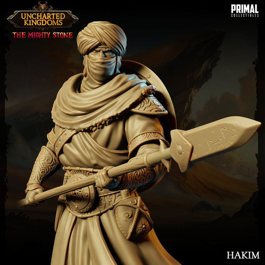 Hakim - Arabian Army - Uncharted Kingdoms Set - Masters of Dungeons Quest - Unpainted Miniature