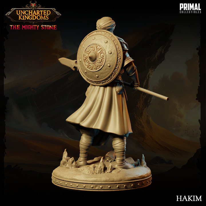 Hakim - Arabian Army - Uncharted Kingdoms Set - Masters of Dungeons Quest - Unpainted Miniature