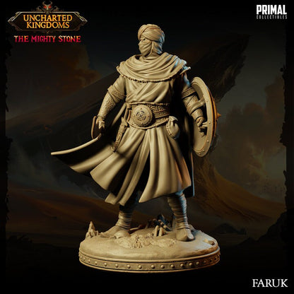 Faruk - Arabian Army - Uncharted Kingdoms Set - Masters of Dungeons Quest - Unpainted Miniature