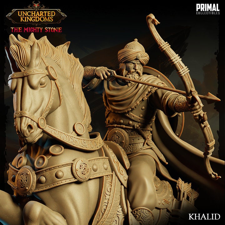 Khalid - Arabian Army - Uncharted Kingdoms Set - Masters of Dungeons Quest - Unpainted Miniature