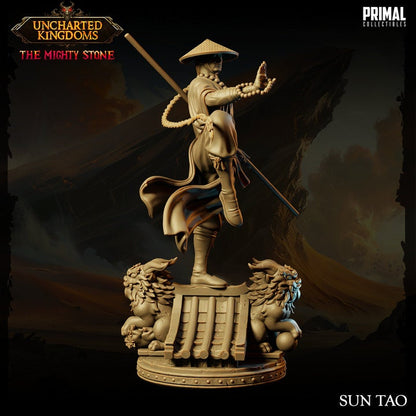 Sun Tao - Human Monk - Uncharted Kingdoms Set - Masters of Dungeons Quest - Unpainted Miniature