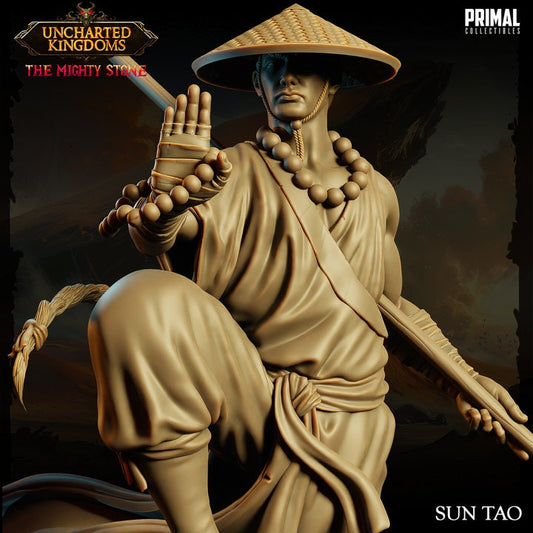 Sun Tao - Human Monk - Uncharted Kingdoms Set - Masters of Dungeons Quest - Unpainted Miniature