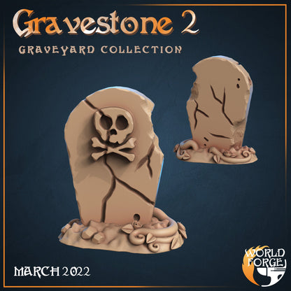 Gravestones - Graveyard Collection - Unpainted Miniature