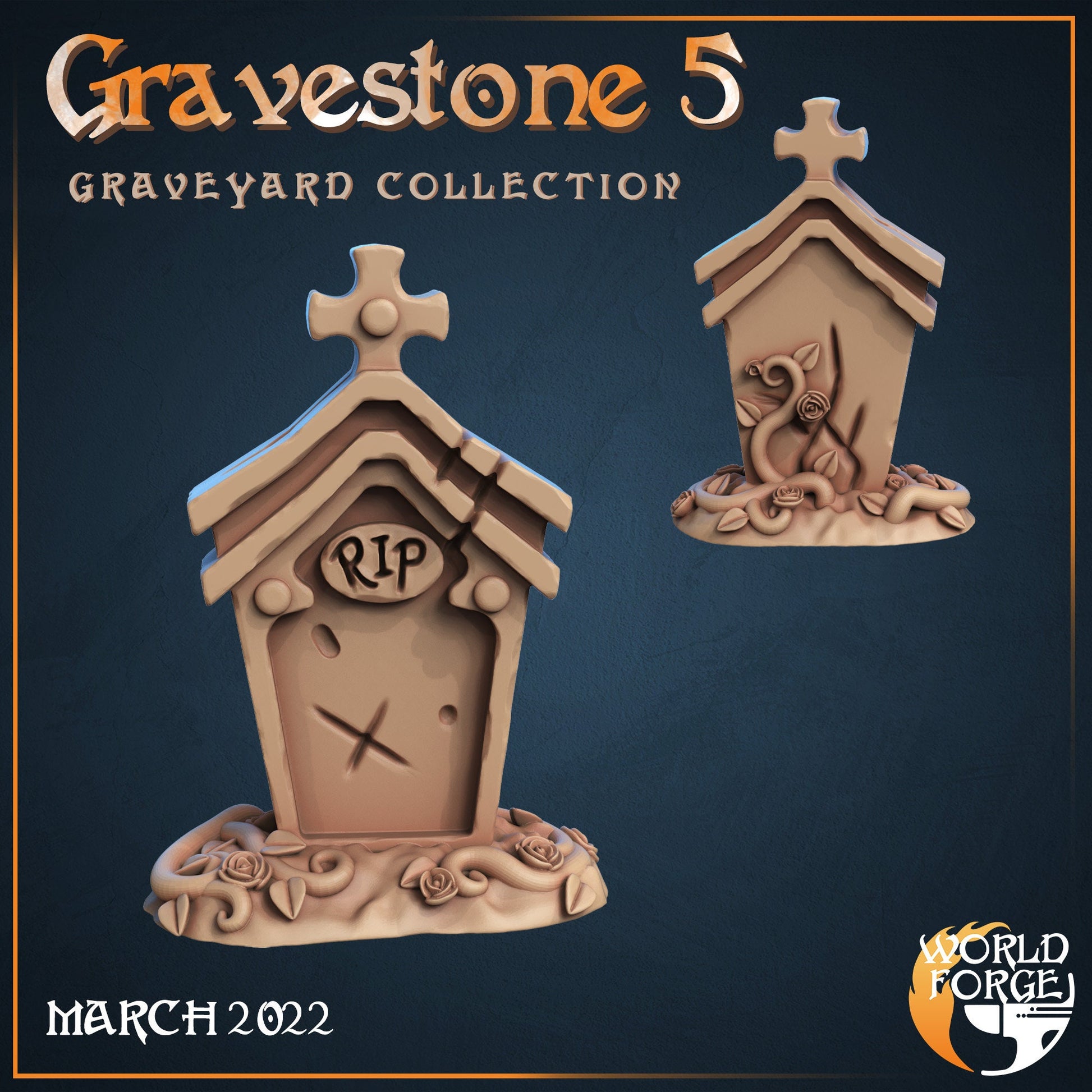 Gravestones - Graveyard Collection - Unpainted Miniature