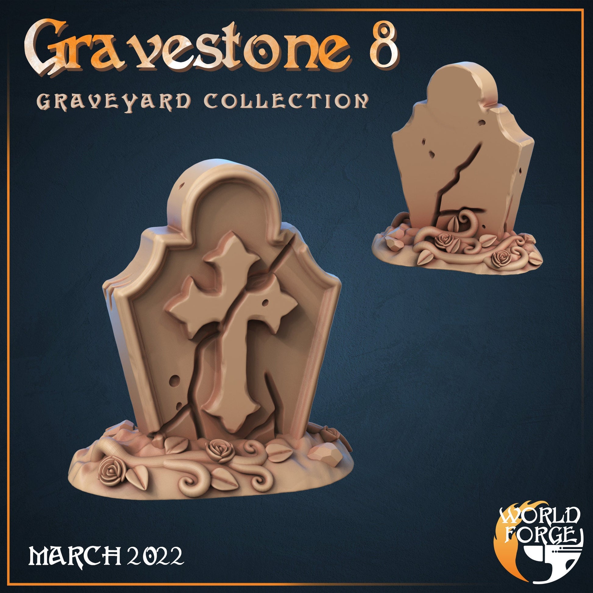 Gravestones - Graveyard Collection - Unpainted Miniature