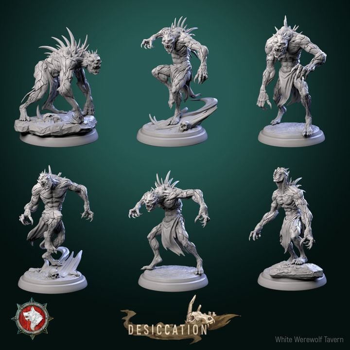 Dust Blight - Desert Ghoul - Desiccation Set - Unpainted Miniature