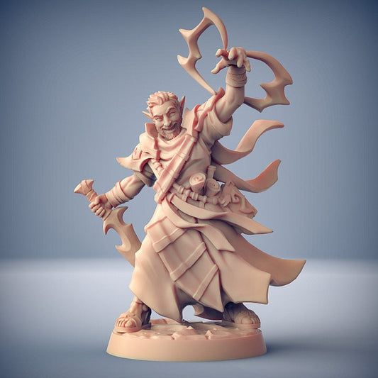 Folly the Guide - Elf Wizard - Eye of Tialevor Set - Unpainted Miniature