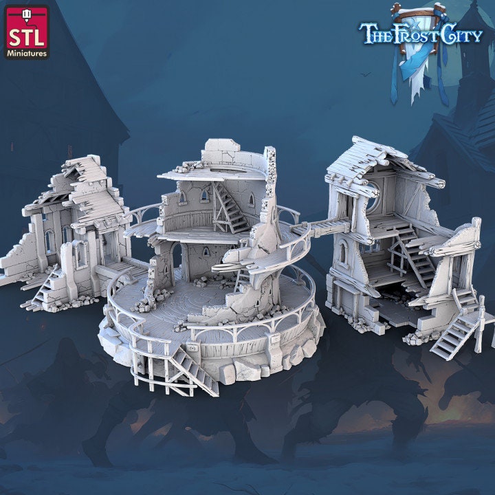 Silent Tower - The Frost City - Tabletop Terrain