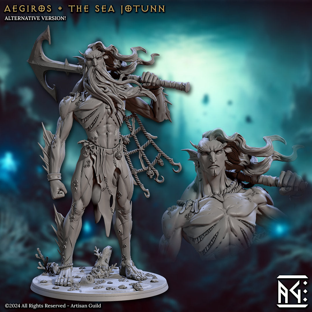 Aegiros - Sea Jotunn - Sea Giant - Unpainted Miniature