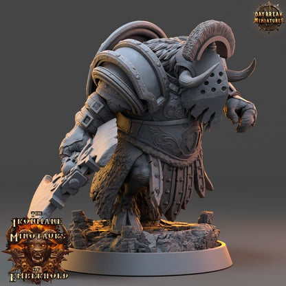 Morkat Darkhoof - The Ironmane Minotaurs of Emberhold - Unpainted Miniature