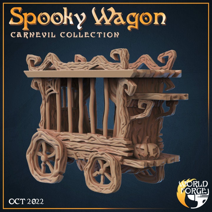 Spooky Wagon - CarnEvil Collection - Unpainted Miniature