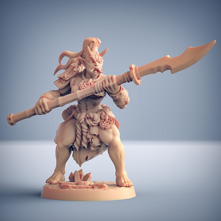 Oni Grunt - Pose C - Oni Clan Set - Unpainted Miniature