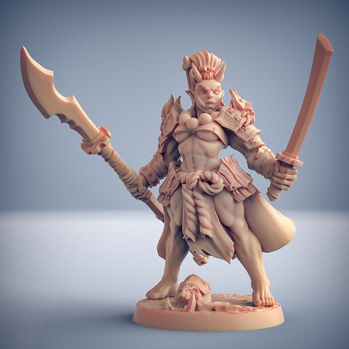 Oni Grunt - Pose D - Oni Clan Set - Unpainted Miniature