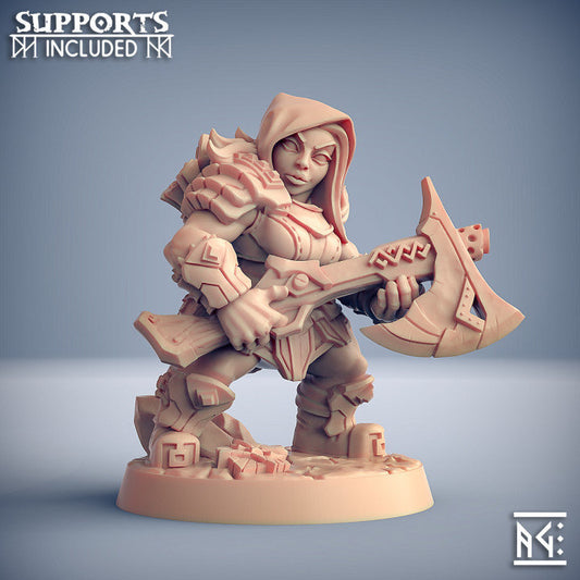 Dwarven Oathbreakers - Pose D - Unpainted Miniature