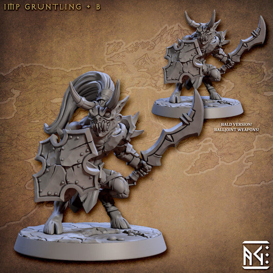 Imp Gruntling - Pose B - Abyss Demons Set - Unpainted Miniature