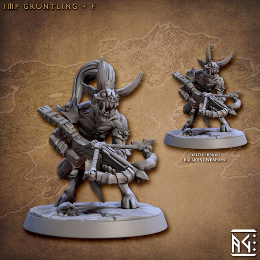 Imp Gruntling - Pose F - Abyss Demons Set - Unpainted Miniature