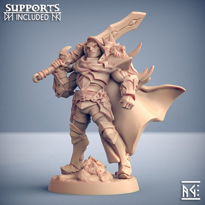 Sigfrido Dragonbane - 2 Variants - Fighters Guild Set - Unpainted Miniature