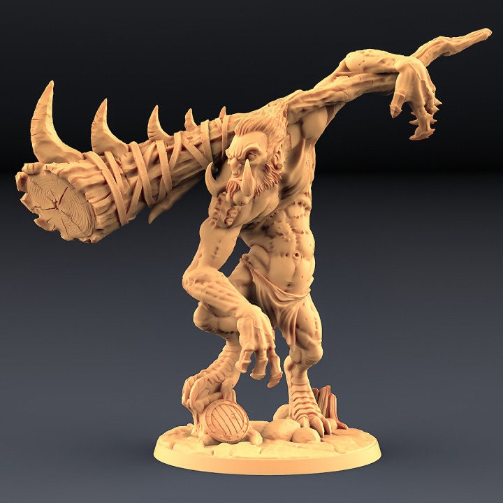 Rock Troll Warriors - Rock Troll Band - Unpainted Miniature