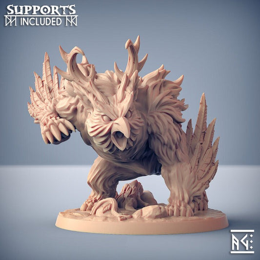 Uldar Druidical Beast - Deepwood Alfar Set - Unpainted Miniature