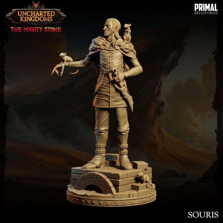 Souris - Ratman Soldier - Uncharted Kingdoms Set - Masters of Dungeons Quest - Unpainted Miniature