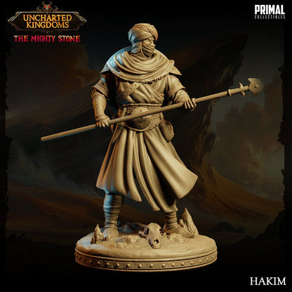 Hakim - Arabian Army - Uncharted Kingdoms Set - Masters of Dungeons Quest - Unpainted Miniature