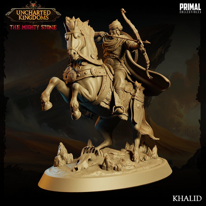 Khalid - Arabian Army - Uncharted Kingdoms Set - Masters of Dungeons Quest - Unpainted Miniature