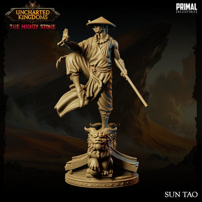 Sun Tao - Human Monk - Uncharted Kingdoms Set - Masters of Dungeons Quest - Unpainted Miniature