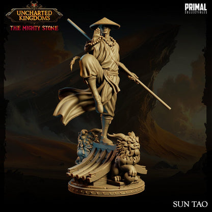 Sun Tao - Human Monk - Uncharted Kingdoms Set - Masters of Dungeons Quest - Unpainted Miniature