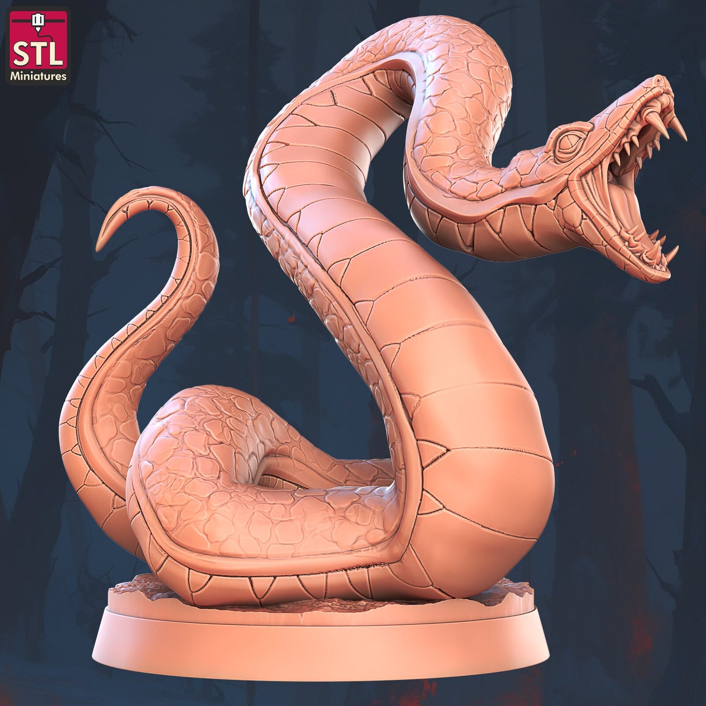 Giant Snakes - Unpainted Miniature