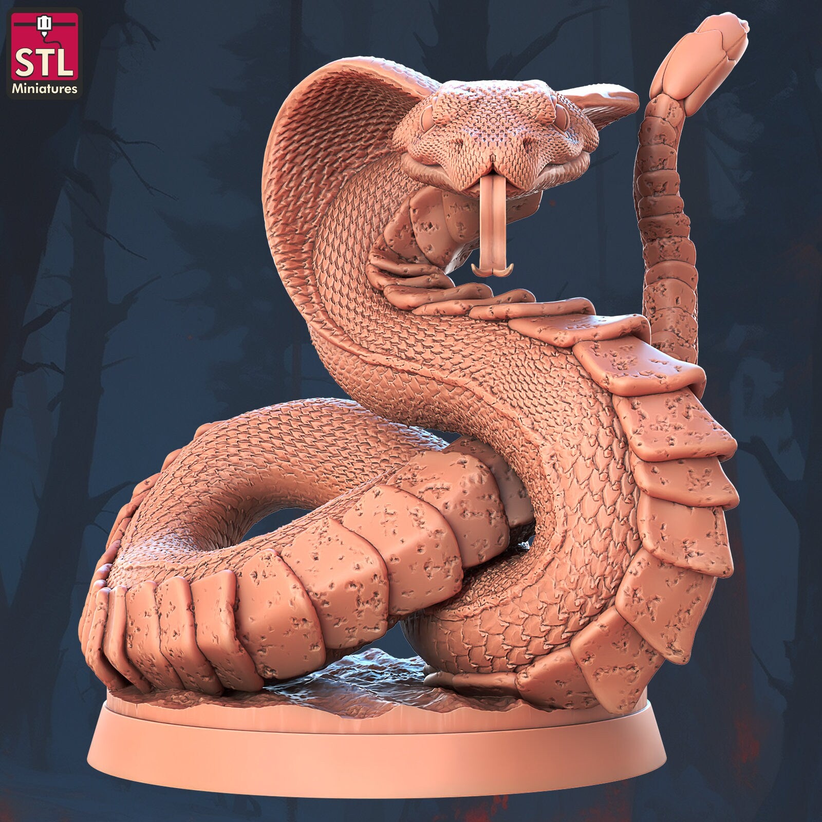 Giant Snakes - Unpainted Miniature