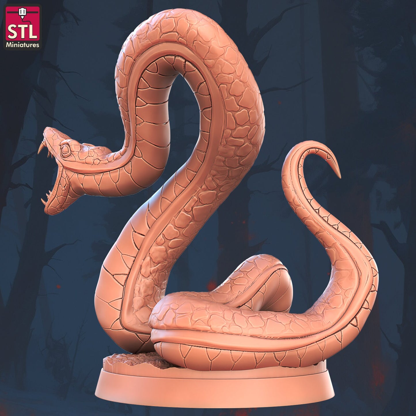 Giant Snakes - Unpainted Miniature