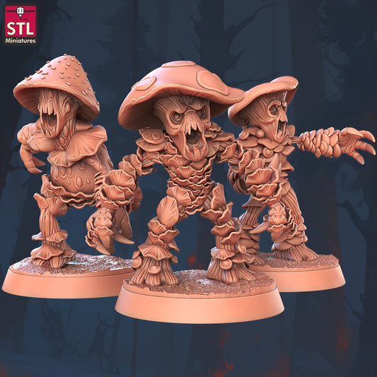 Violent Fungus - Mushrooms - Unpainted Miniature