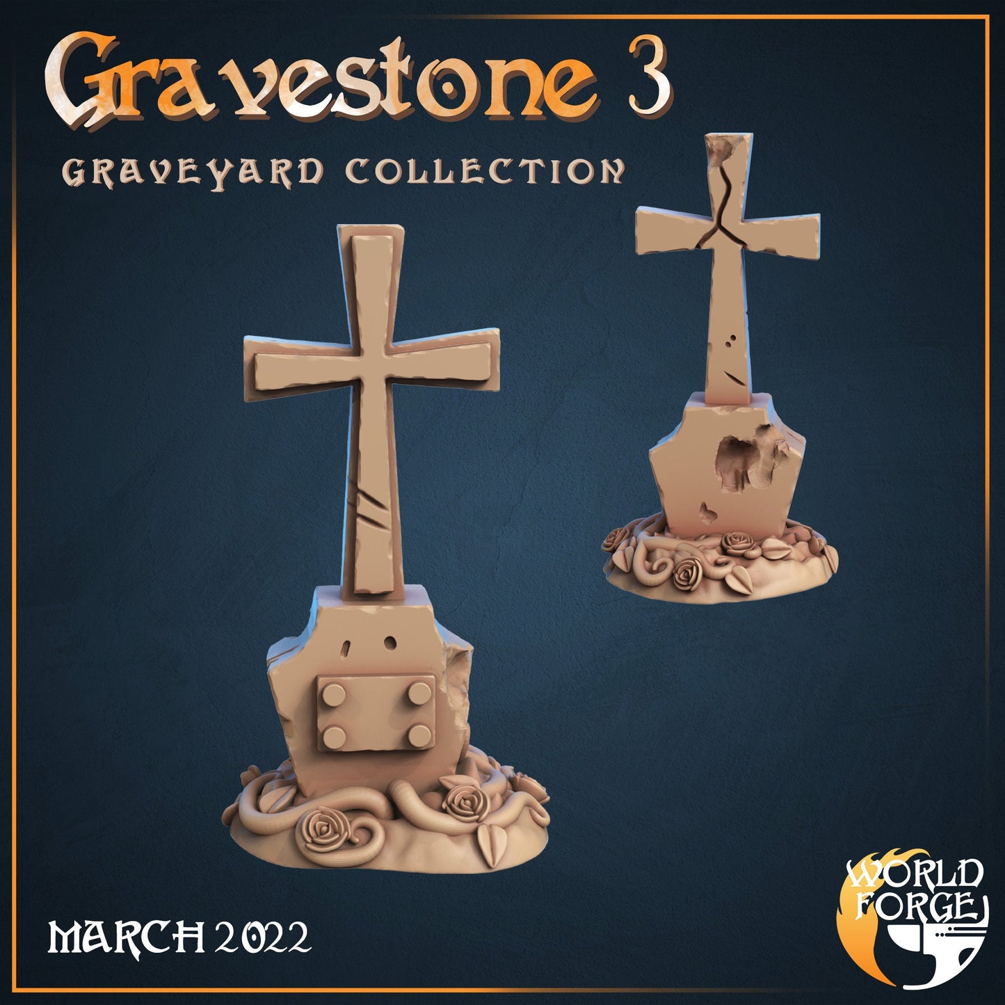 Gravestones - Graveyard Collection - Unpainted Miniature