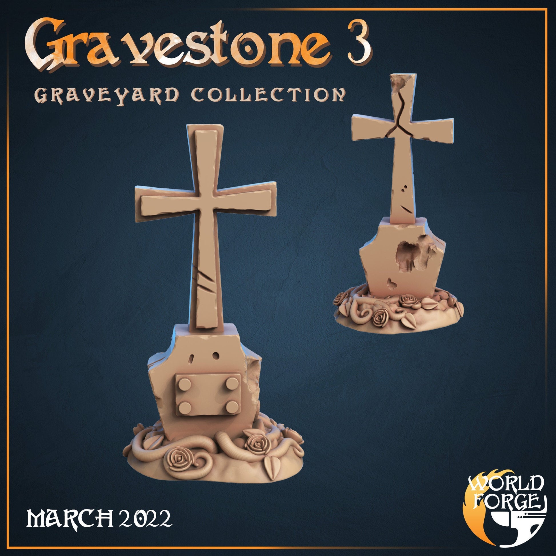 Gravestones - Graveyard Collection - Unpainted Miniature