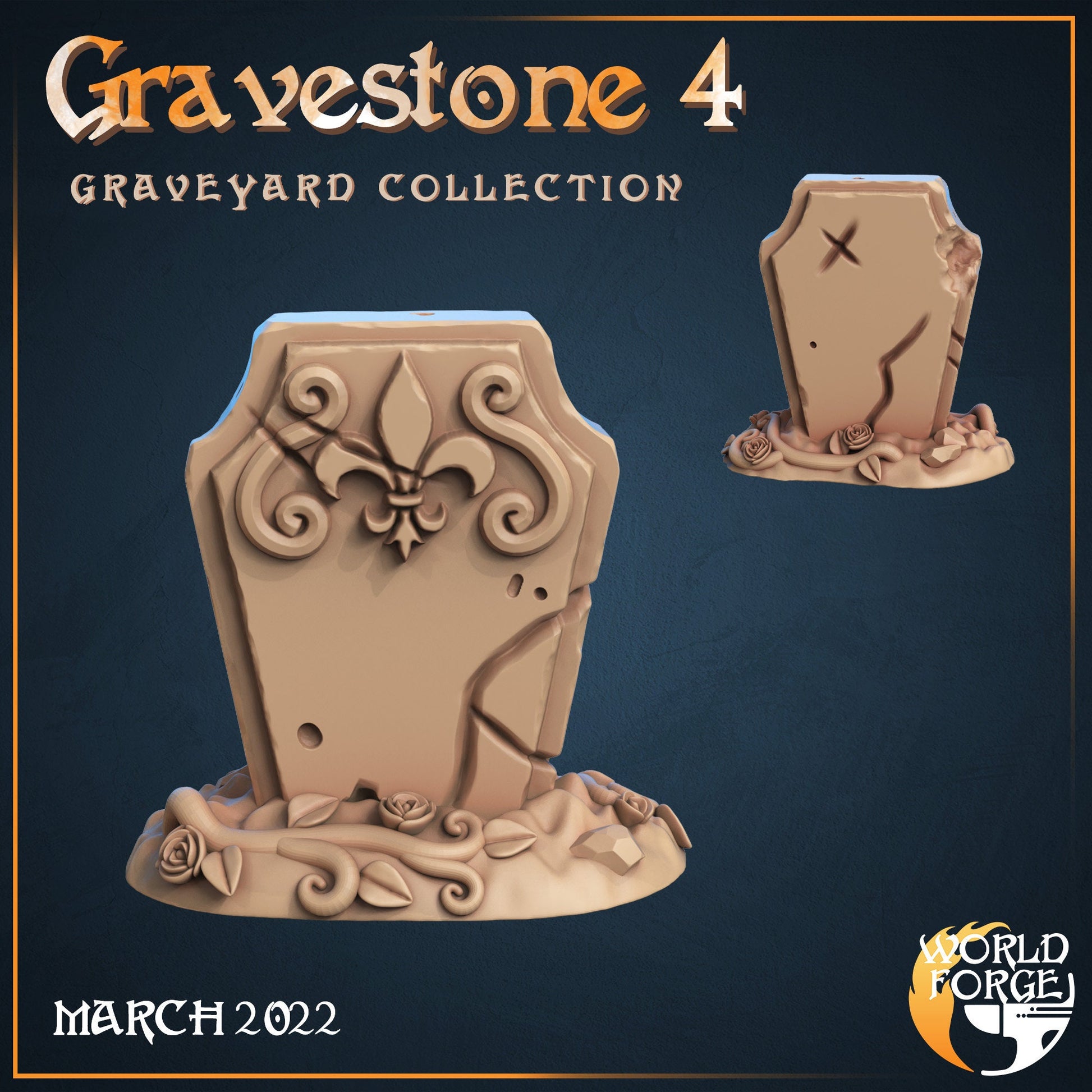 Gravestones - Graveyard Collection - Unpainted Miniature