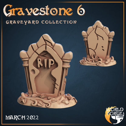 Gravestones - Graveyard Collection - Unpainted Miniature