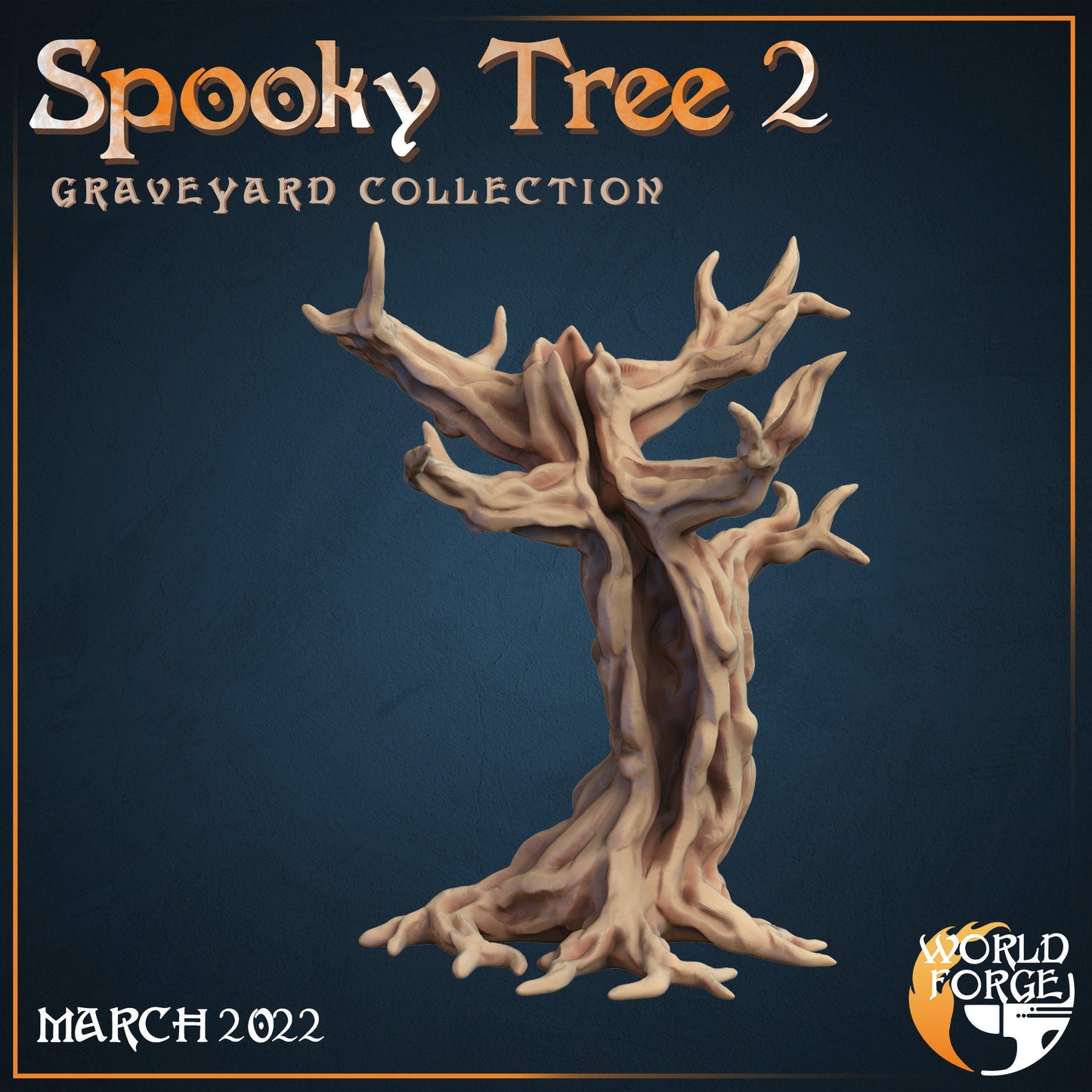 Spooky Trees - Set of 3 - Graveyard Collection - Unpainted Miniature