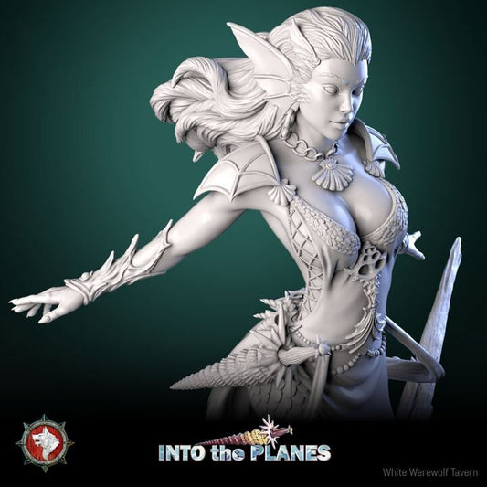 Sodaya the Water Genasi - Into the Planes Set - Unpainted Miniature