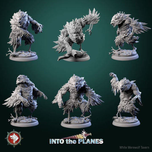 Zombie Owlbears - Into the Planes Set - Unpainted Miniature